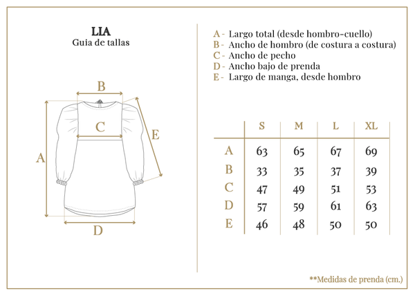 Blusa LIA - Cuadros Café